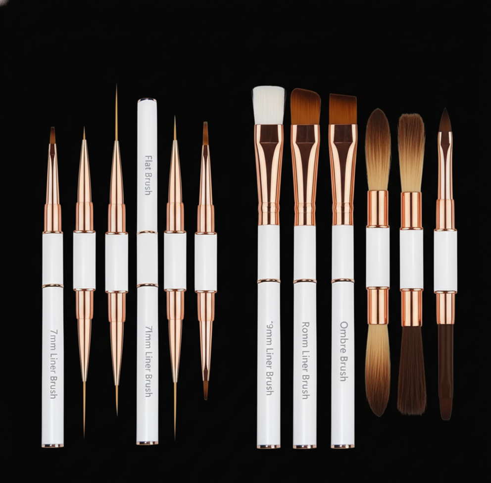 Juego de 5 Pinceles Profesionales para Uñas